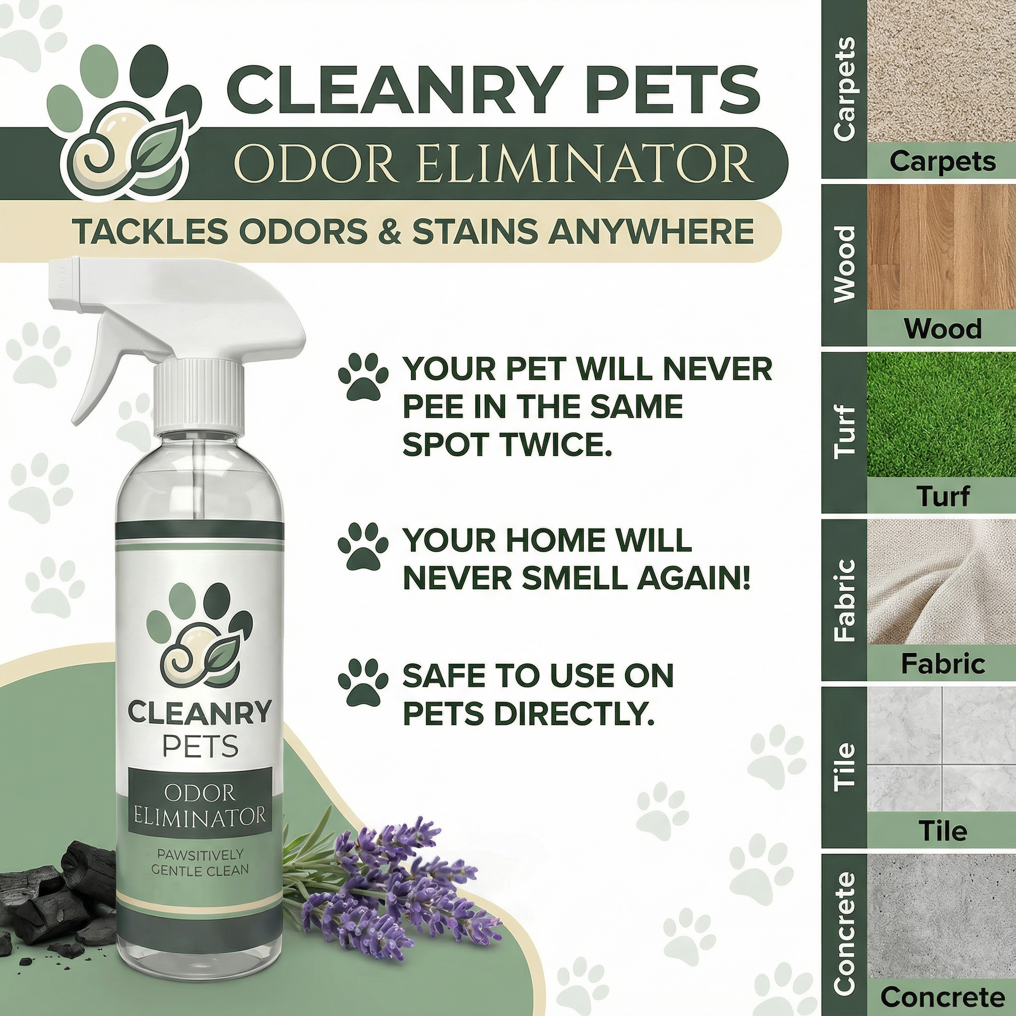 Cleanry Pets® Natural Pet Odor Eliminator