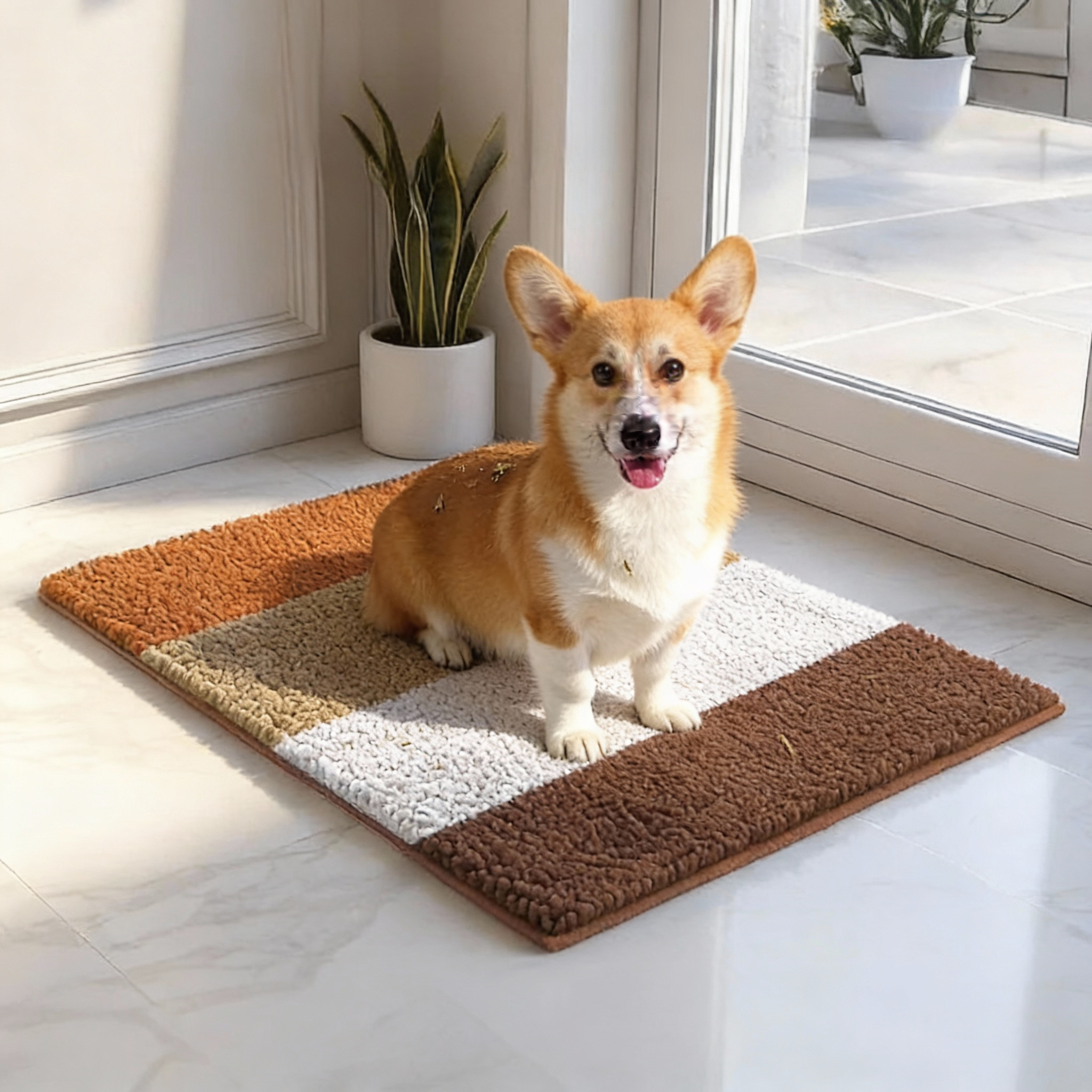 Cleanry Pets® Absorbent Dog Door Mat for Paw
