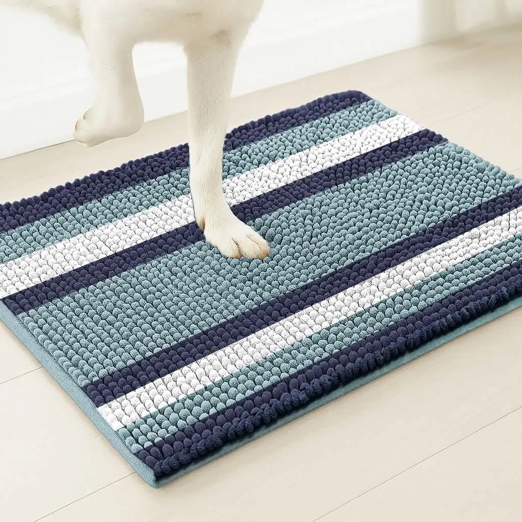Cleanry Pets® Chenille Dog Door Mat – Non-Slip & Washable