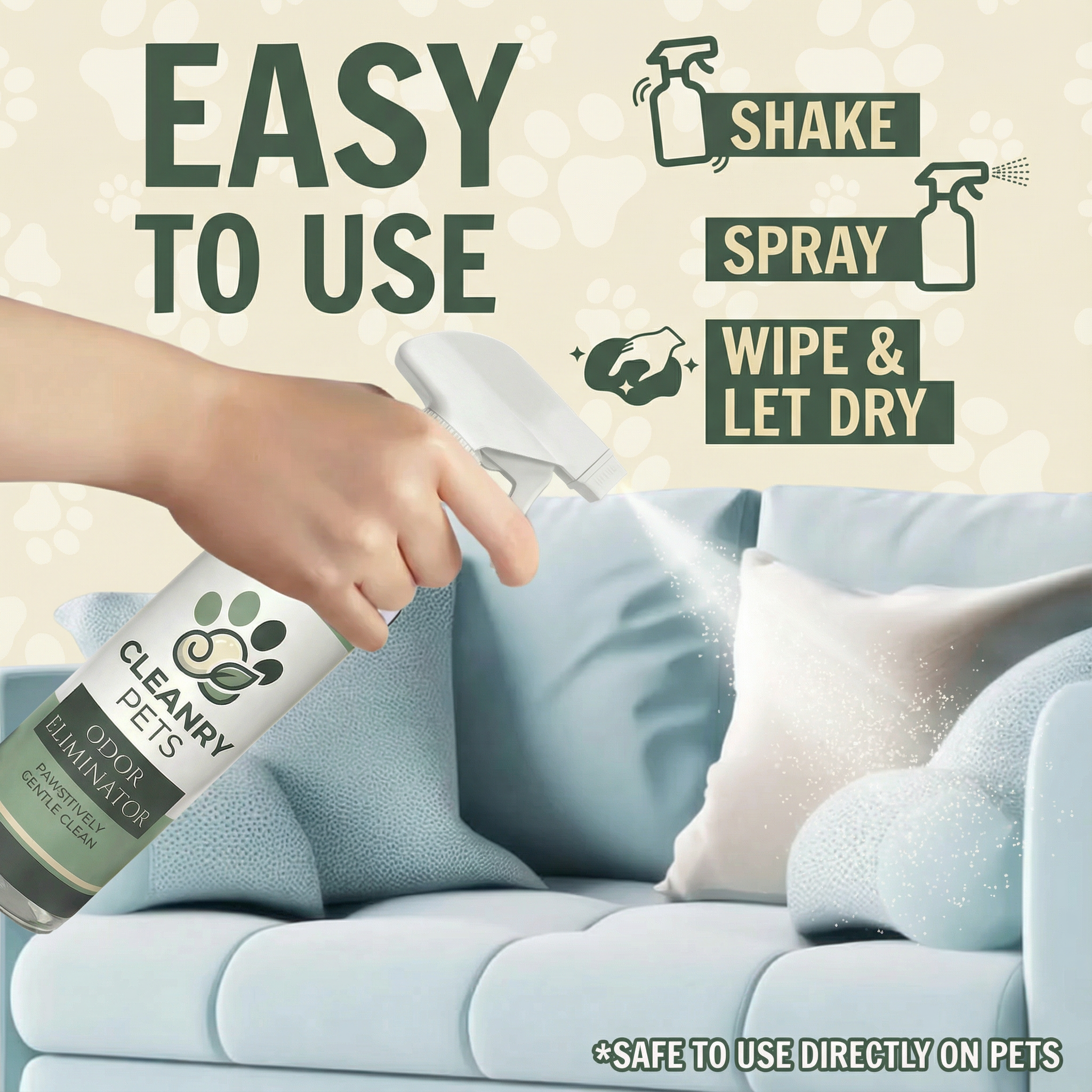 Cleanry Pets® Natural Pet Odor Eliminator